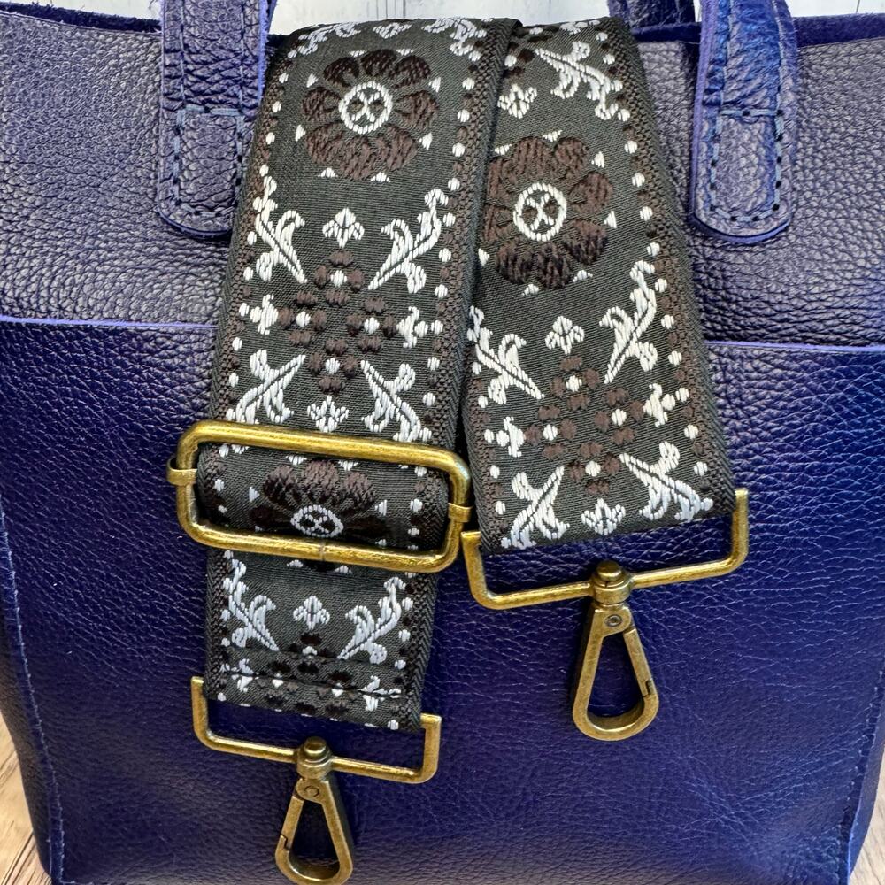 Wide Black Brown Gray Crossbody Strap Guitar Strap Tote Bag Handle NEW